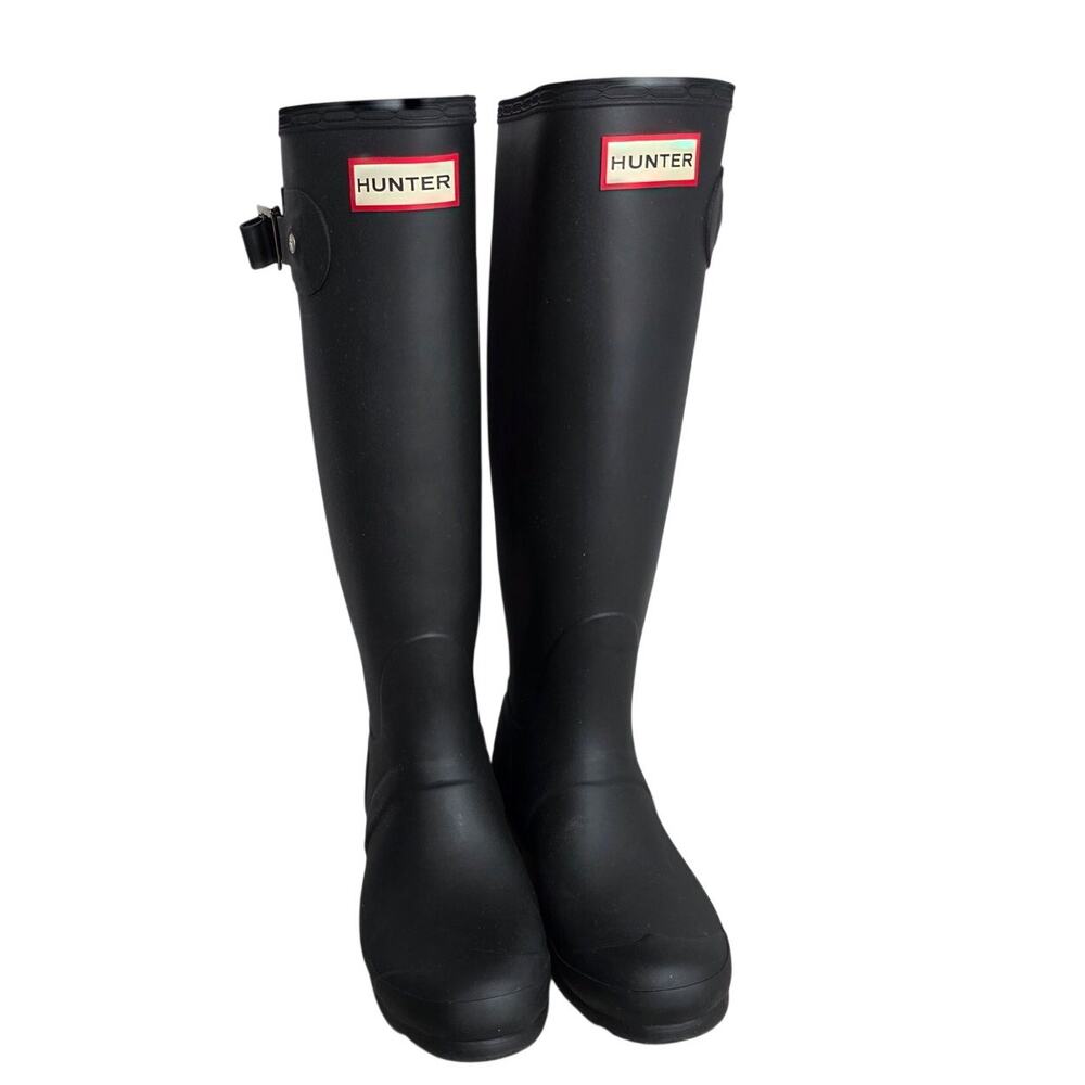 Hunter Original Tall Rain Boots Womens 6 Black NWT Waterproof Utility Classic
